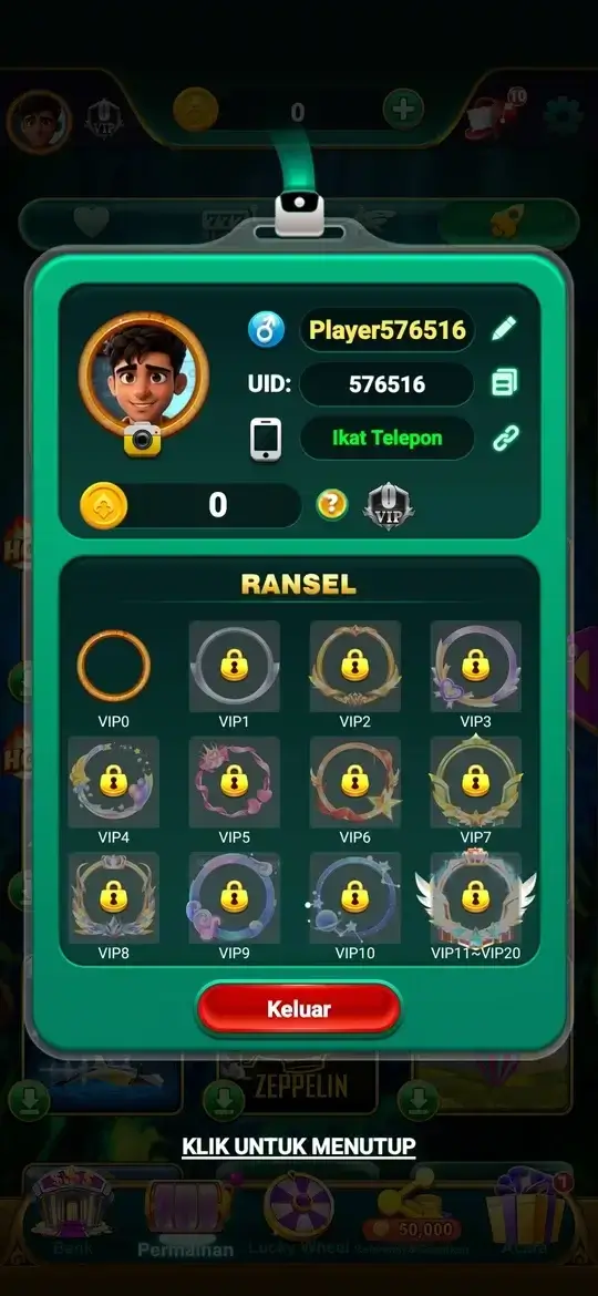 99RP profil VIP dan ransel